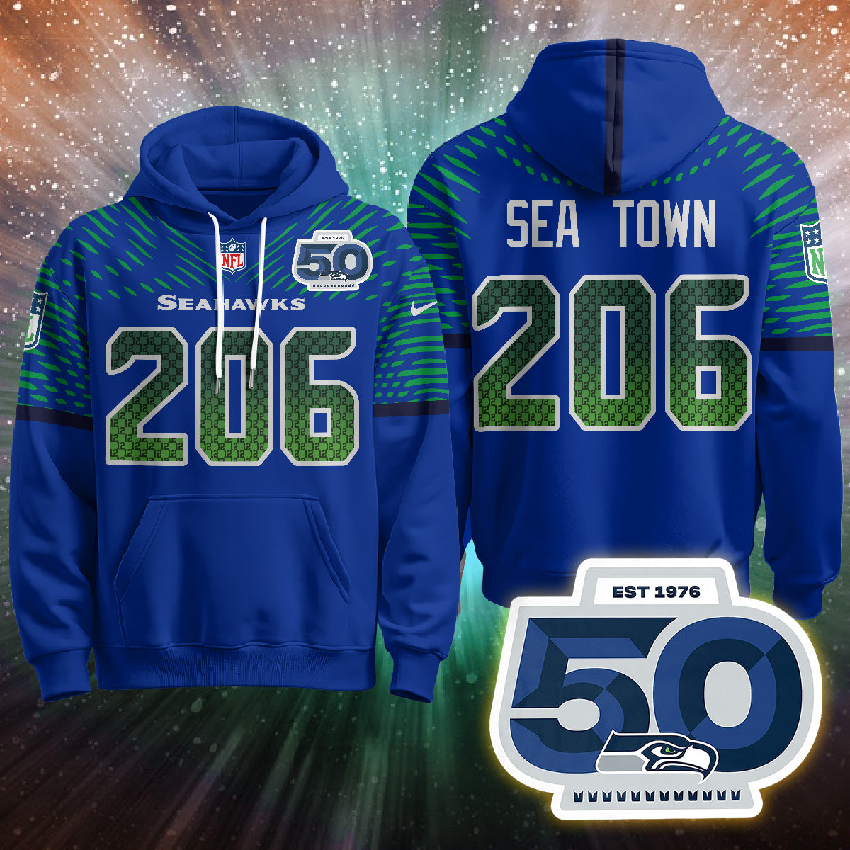 Seattle Seahawks Rivalries Vapor Limited Hoodie - Printed