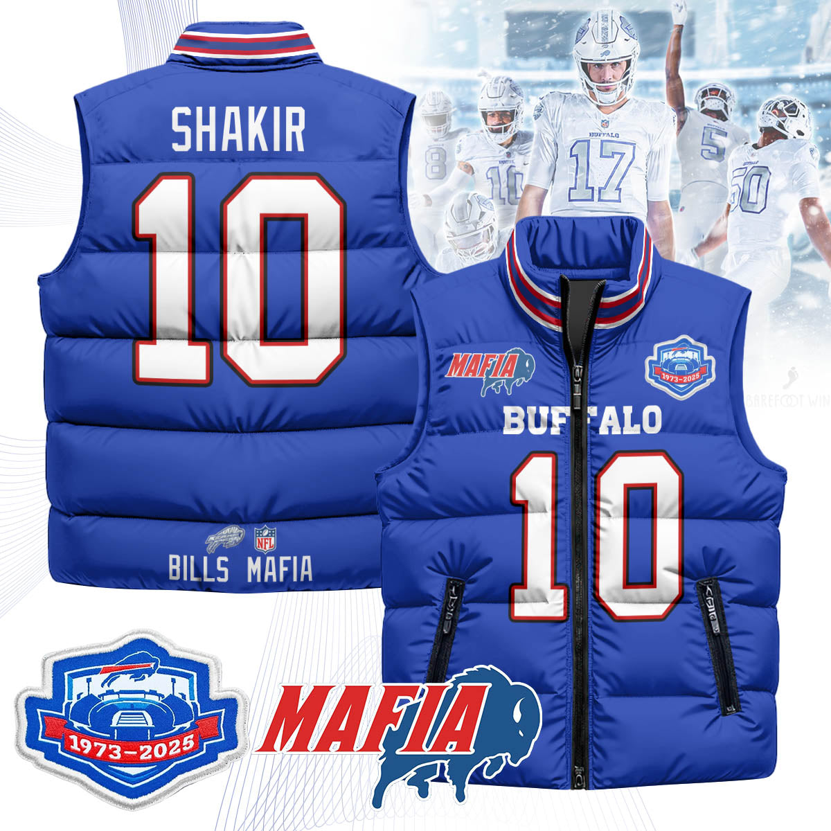 BUF Mafia Farewell Highmark Unisex Puffer Vest