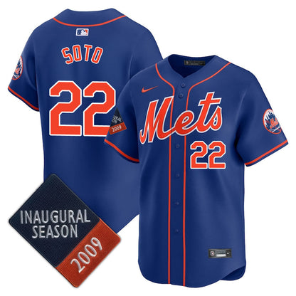 NYM Limited Jersey - 2009 Patch - All Stitched