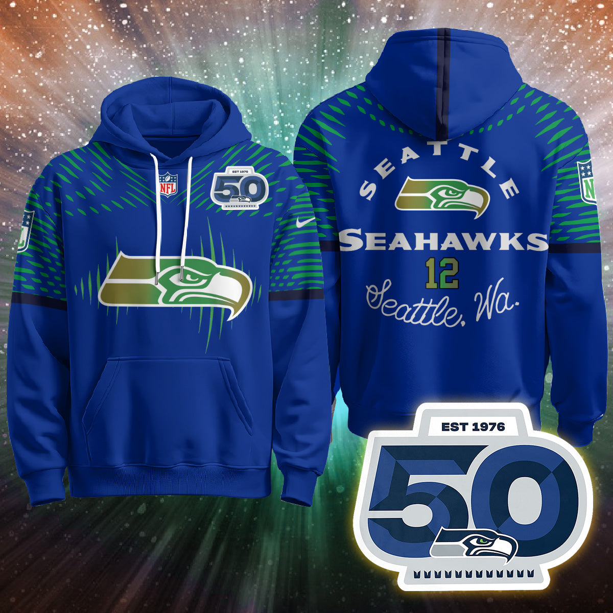 Seattle Seahawks Rivalries Vapor Limited Hoodie - Printed