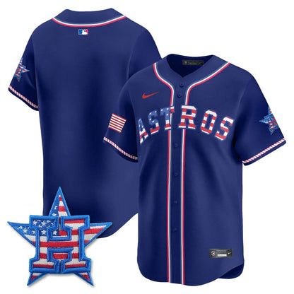 Houston Astros 2025 Fourth of July Jersey - All Stitched