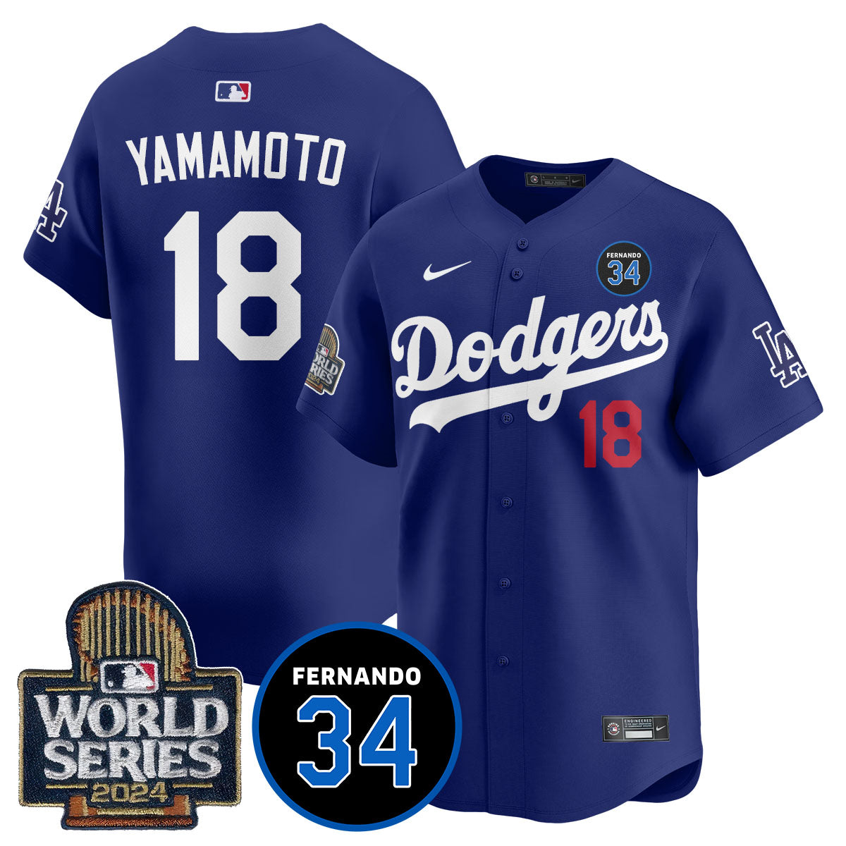 Dodgers Fernando Valenzuela Memorial Jersey - All Stitched