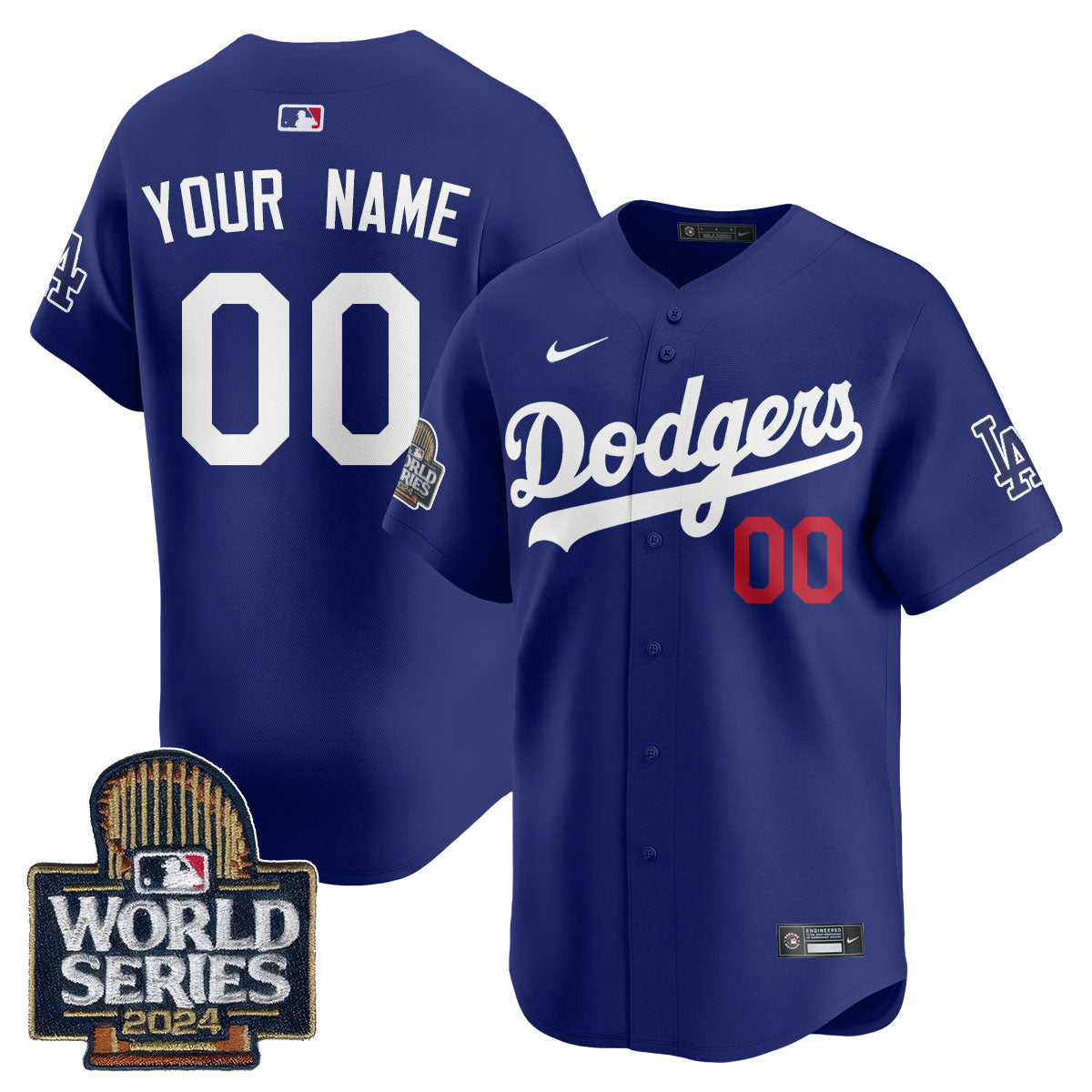 LAD World Series 2024 Custom Jersey - All Stitched