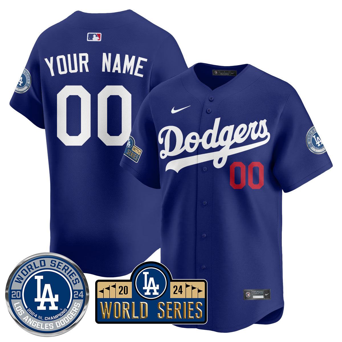 LAD World Series 2024 Custom Jersey - All Stitched
