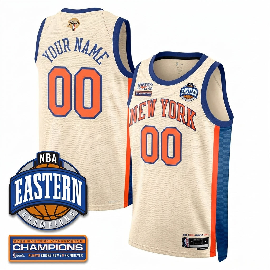 NYK 2026 NBA Eastern Conference Champions Vapor Custom Jersey - Stitched