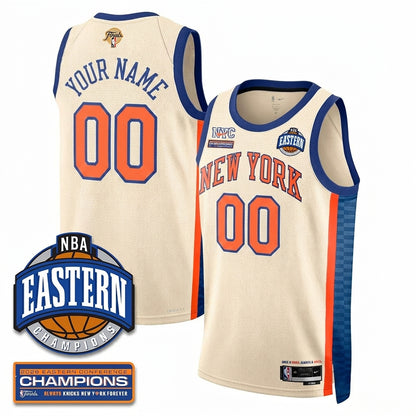 NYK 2026 NBA Eastern Conference Champions Vapor Custom Jersey - Stitched