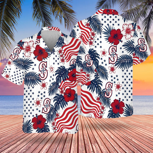 SEA Special Semiquincentennial Hawaiian Design Button Shirt V4