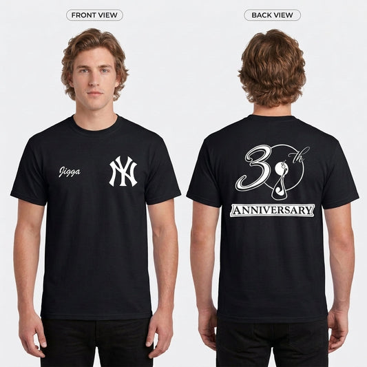 NYY Jay Z Edition Two Sides Printed T-Shirt