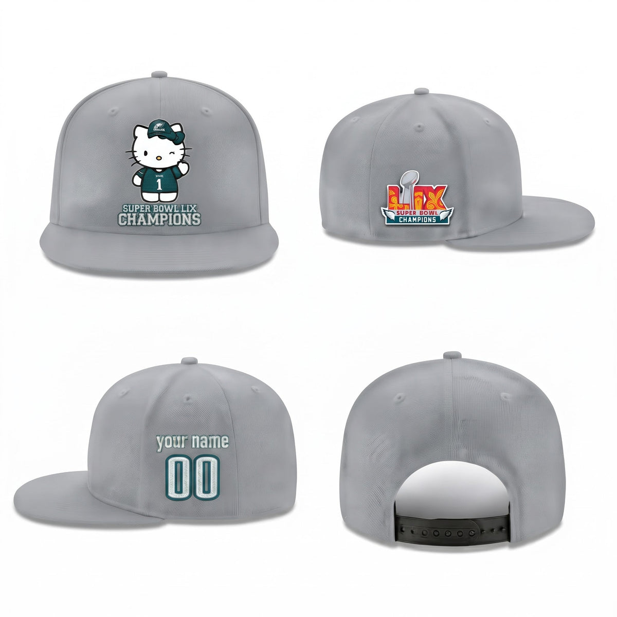 PHI x Meow KT Personalized Snapback Cap - Printed