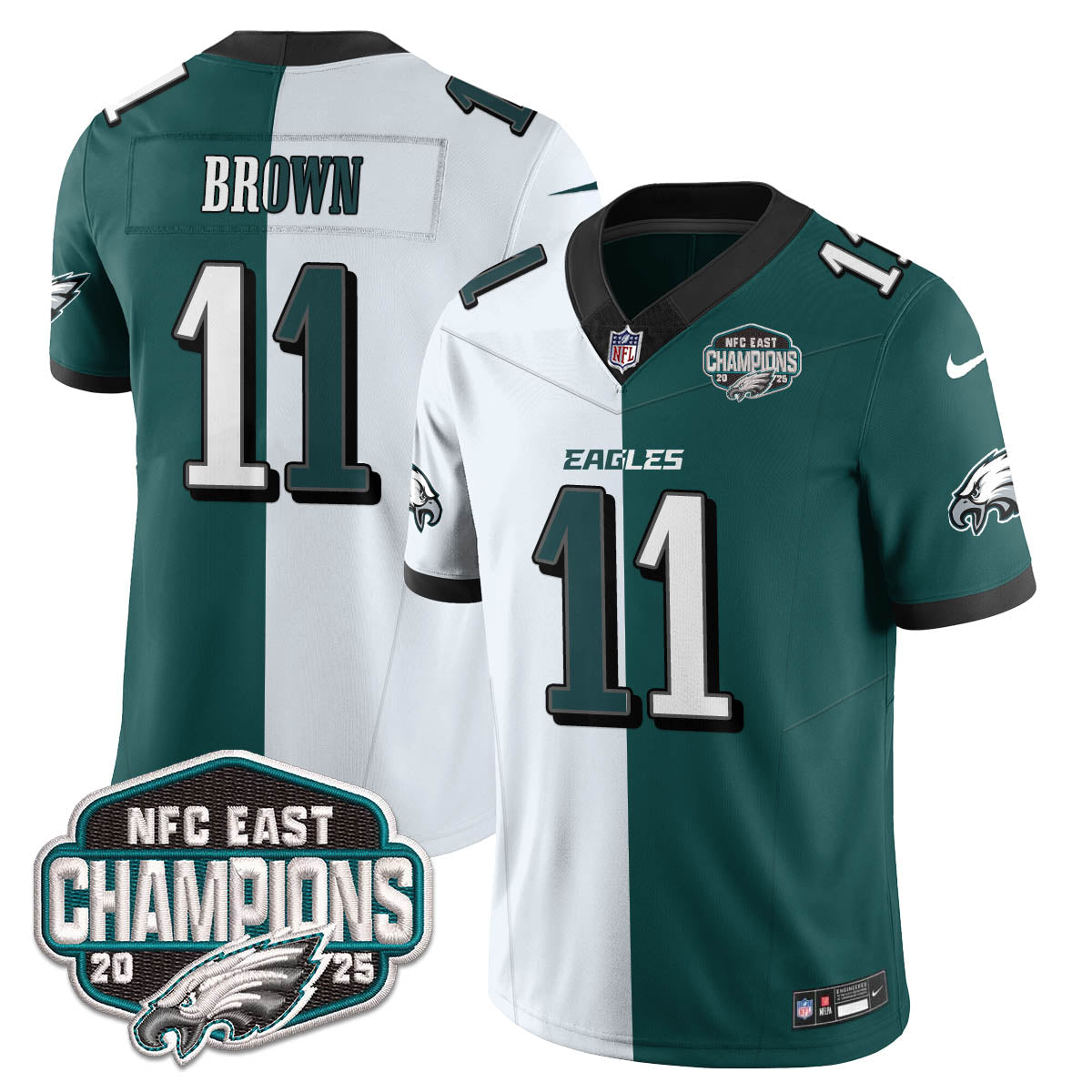 PHI NFC East Champions Vapor Limited Jersey - All Stitched