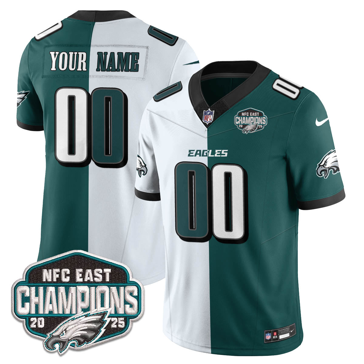 PHI NFC East Champions Vapor Limited Jersey - All Stitched