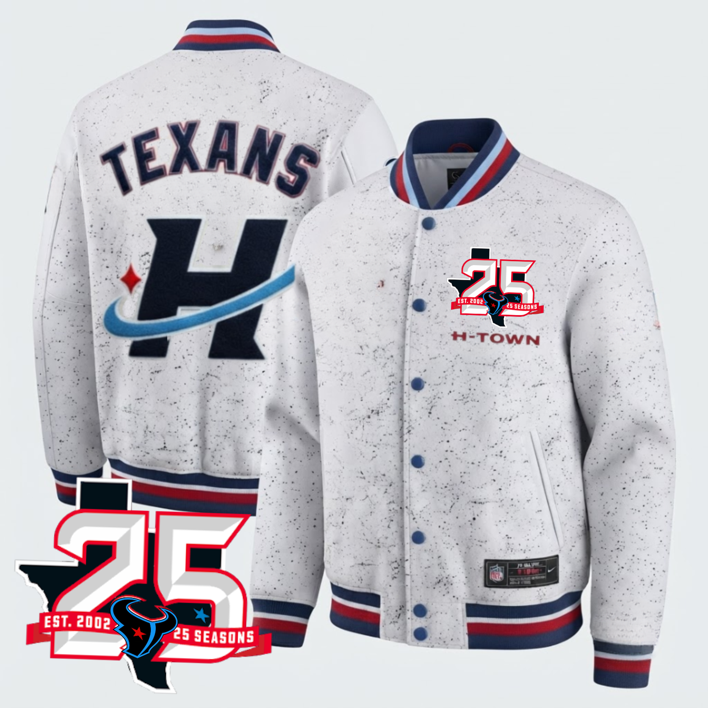 HOU Lunar Dust Limited Edition Varsity Jacket - Printed
