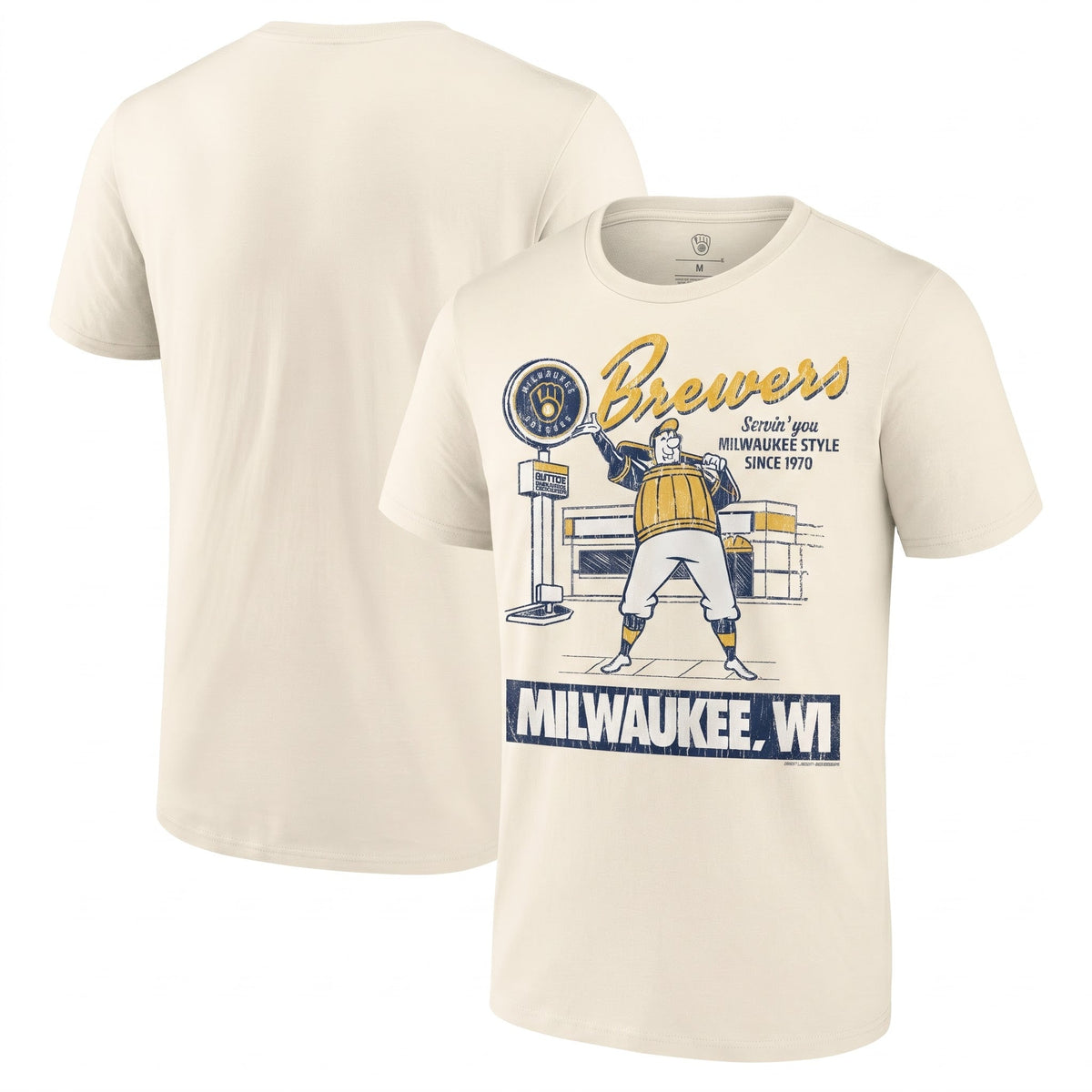 MIL Servin' You Since 1970 One Side T-Shirt - Printed
