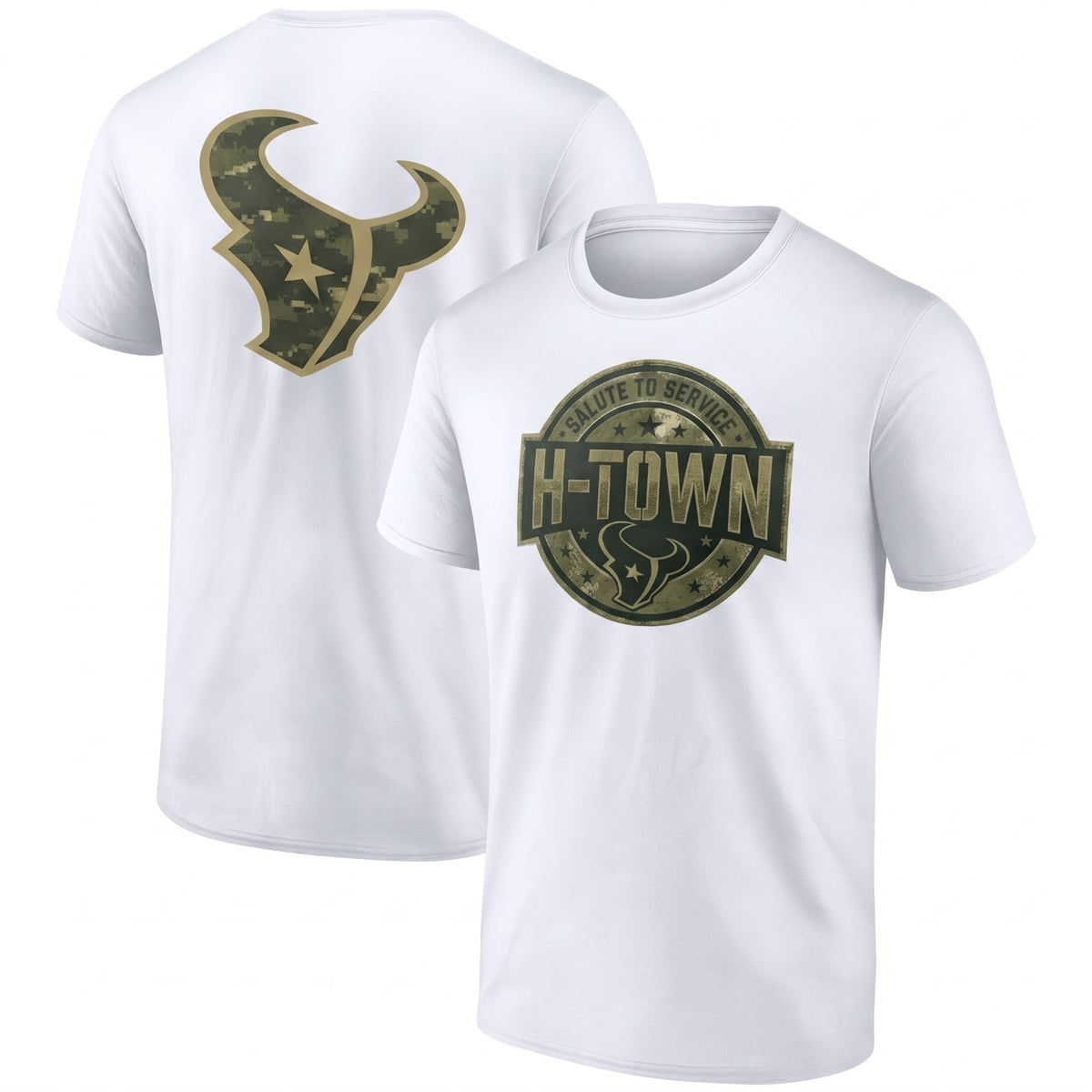 HOU x Salute To Service 2026 Edition Two Sides T-Shirt - Printed V4