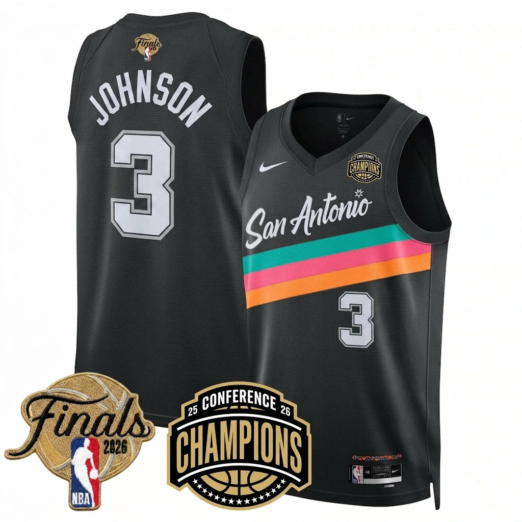 SAS 2026 NBA Western Conference Champions City 25/26 Jersey V2 - Stitched