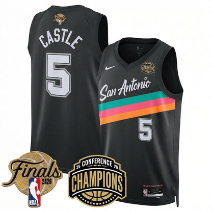 SAS 2026 NBA Western Conference Champions City 25/26 Jersey V2 - Stitched