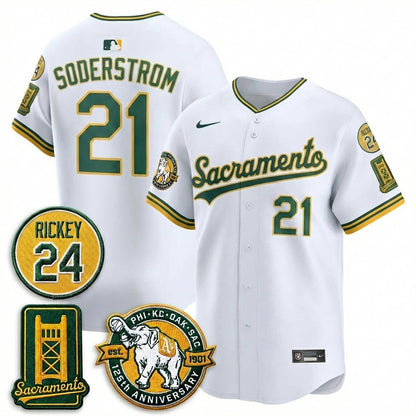 OAK 2026 Alternate Sacramento - Celebrating 125 Years -  Limited Vapor Green Jersey - All Stitched