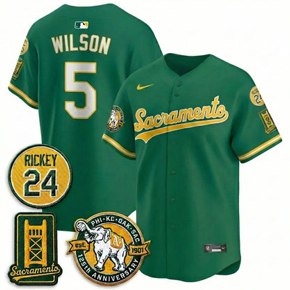OAK 2026 Alternate Sacramento - Celebrating 125 Years -  Limited Vapor Green Jersey - All Stitched