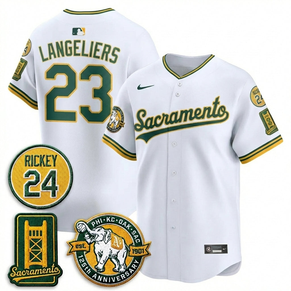 OAK 2026 Alternate Sacramento - Celebrating 125 Years -  Limited Vapor Green Jersey - All Stitched