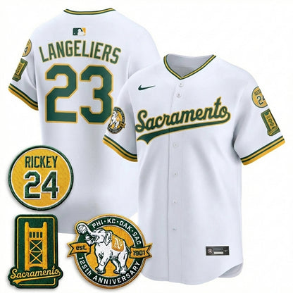 OAK 2026 Alternate Sacramento - Celebrating 125 Years -  Limited Vapor Green Jersey - All Stitched