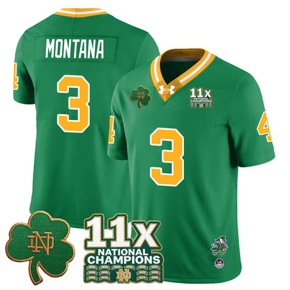 ND 11x-Time National Champions Vapor Limited Jersey - All Stitched