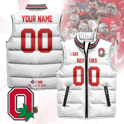 Personalized Ohio State Buckeyes Unisex Puffer Vest