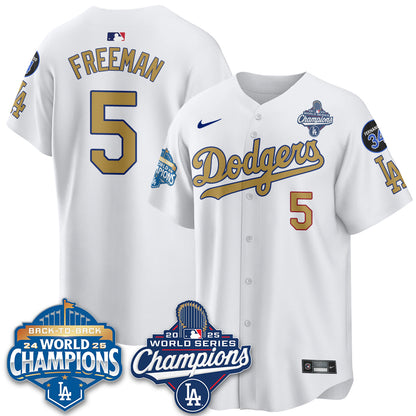 LAD 2025 World Series Champions Jersey - All Stitched