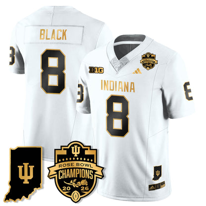 Indiana Hoosiers Vapor Limited Football Gold Jersey - Rose Bowl Champions - All Stitched
