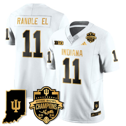 Indiana Hoosiers Vapor Limited Football Gold Jersey - Rose Bowl Champions - All Stitched