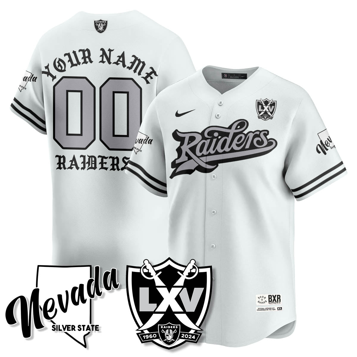Custom LVR Born x Raised Baseball Jersey - All Stitched