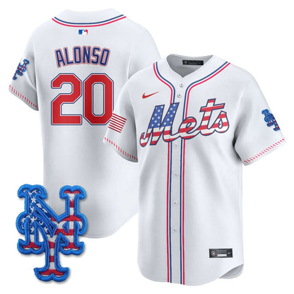 New York Mets 2025 Fourth of July Jersey - All Stitched