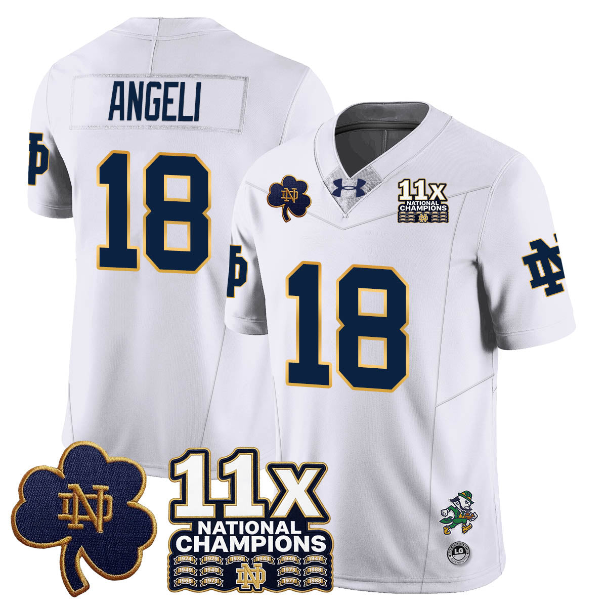 ND 11x-Time National Champions Vapor Limited Jersey - All Stitched