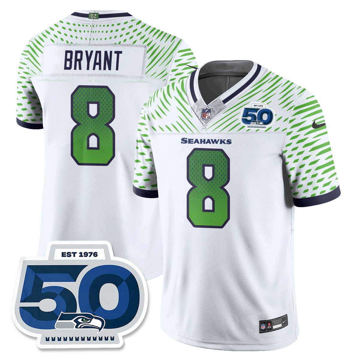 Men'sSEA 2025 "Rivalries" 50th Season Patch Vapor Limited Jersey - All Stitched