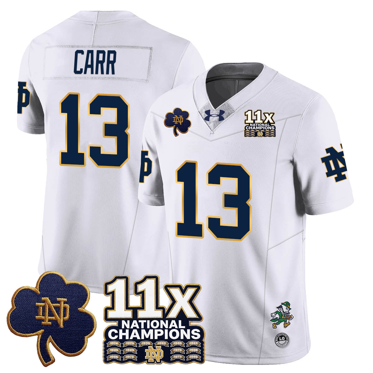 ND 11x-Time National Champions Vapor Limited Jersey - All Stitched
