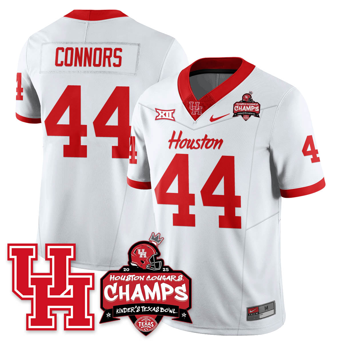 Houston Cougar Football 2025 Kinder's Texas Bowl Champions Jersey - All Stitched