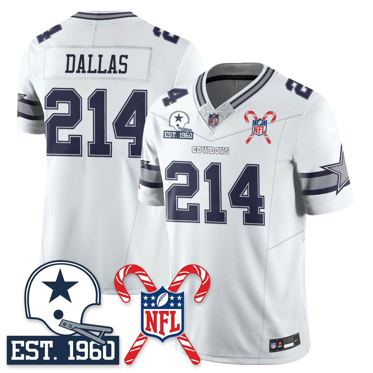 DAL Christmas Vapor Limited Jersey - All Stitched