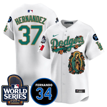 Dodgers Guadalupe - Fernando Valenzuela Memorial Jersey - Printed