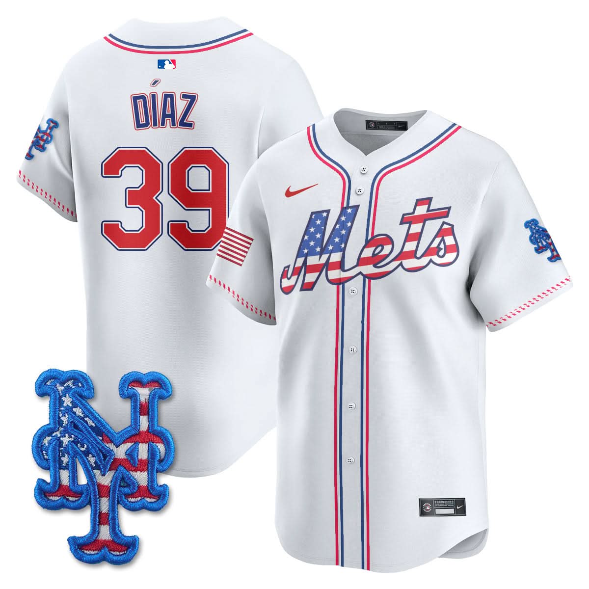 New York Mets 2025 Fourth of July Jersey - All Stitched