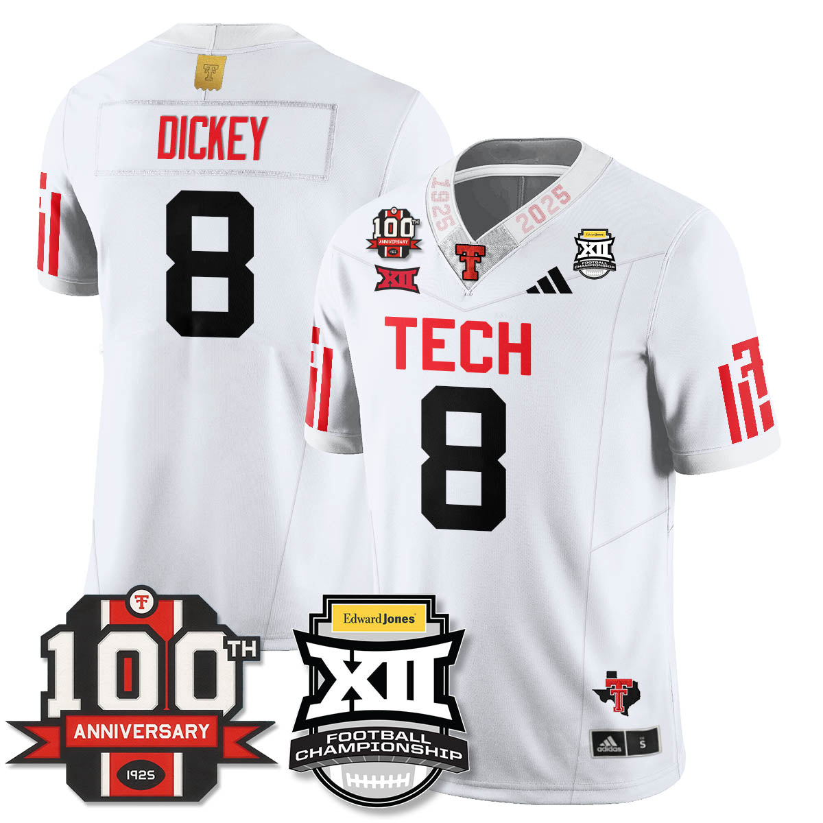Texas Tech Red Raiders Vapor Limited Jersey - Edward Jones Champions - All Stitched