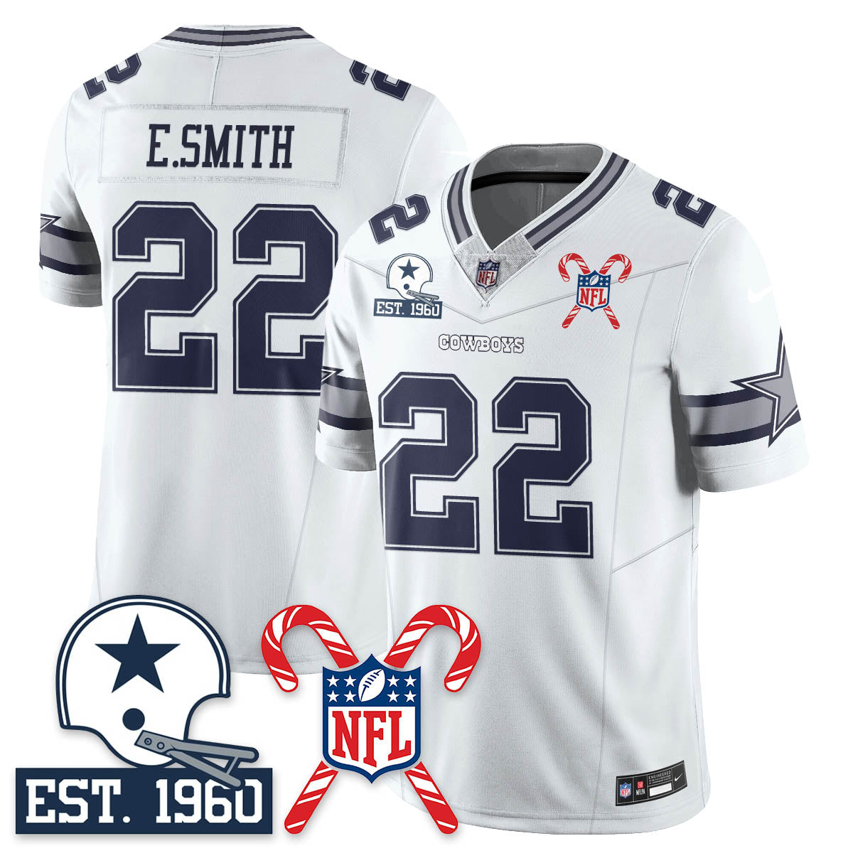 DAL Christmas Vapor Limited Jersey - All Stitched