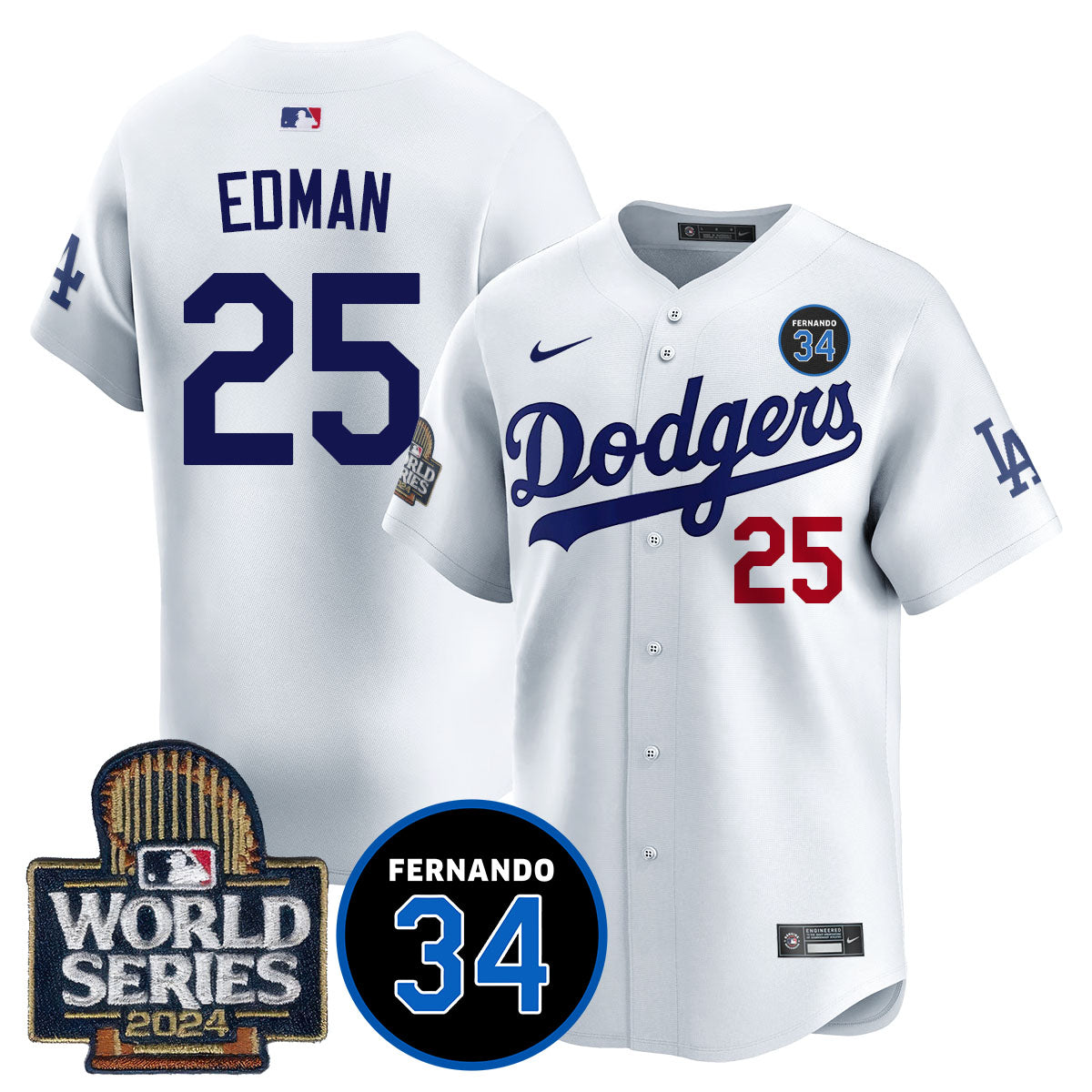Dodgers Fernando Valenzuela Memorial Jersey - All Stitched