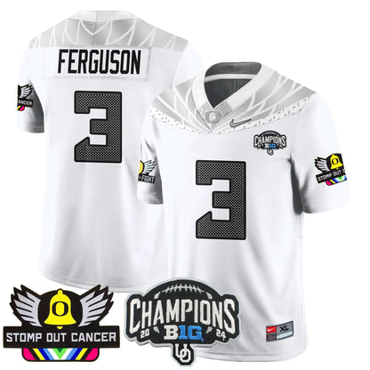 Oregon Alternate 2024 Big Ten Champions Jersey V2 - All Stitched