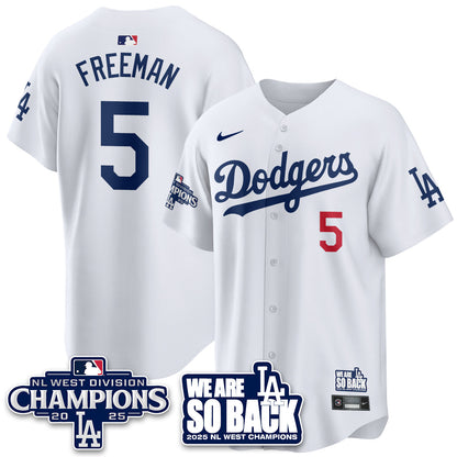 LAD 2025 NL West Division Champions Jersey - All Stitched