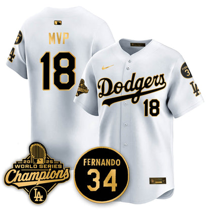 LAD 2025 World Series Champions Jersey - All Stitched