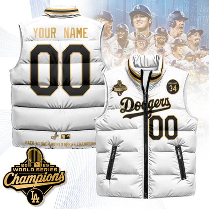 LAD 2025 World Series Champions Custom Puffer Vest