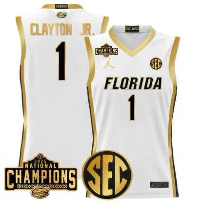 Florida Gators 2025 National Champions Basketball Jersey - All Stitched