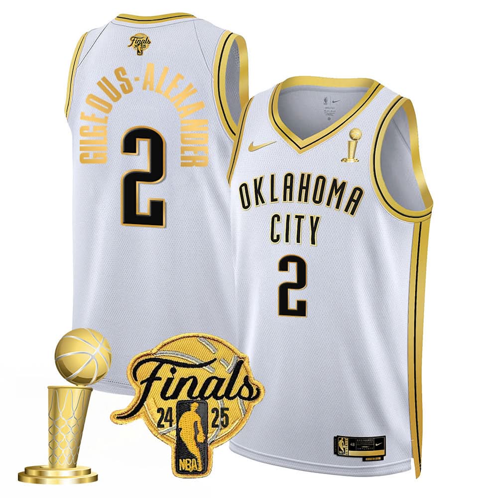 Oklahoma City Thunder 2024-25 Champions Jersey - All Stitched