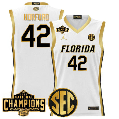 Florida Gators 2025 National Champions Basketball Jersey - All Stitched