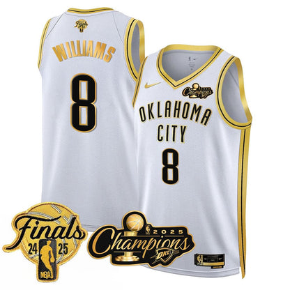 Oklahoma City Thunder 2025 NBA Champions Jersey - All Stitched