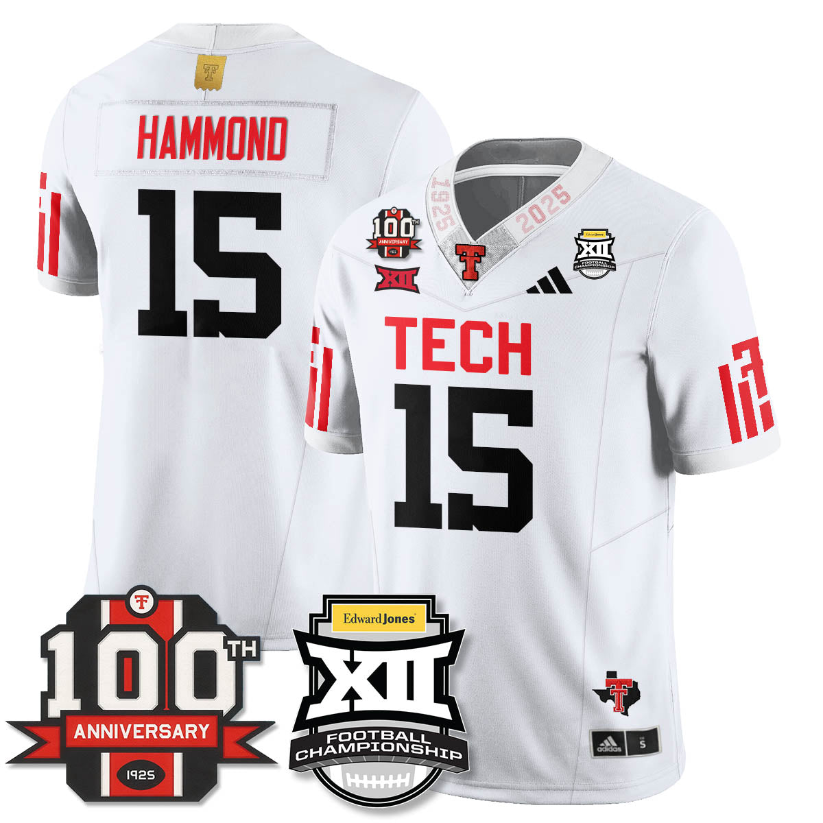 Texas Tech Red Raiders Vapor Limited Jersey - Edward Jones Champions - All Stitched